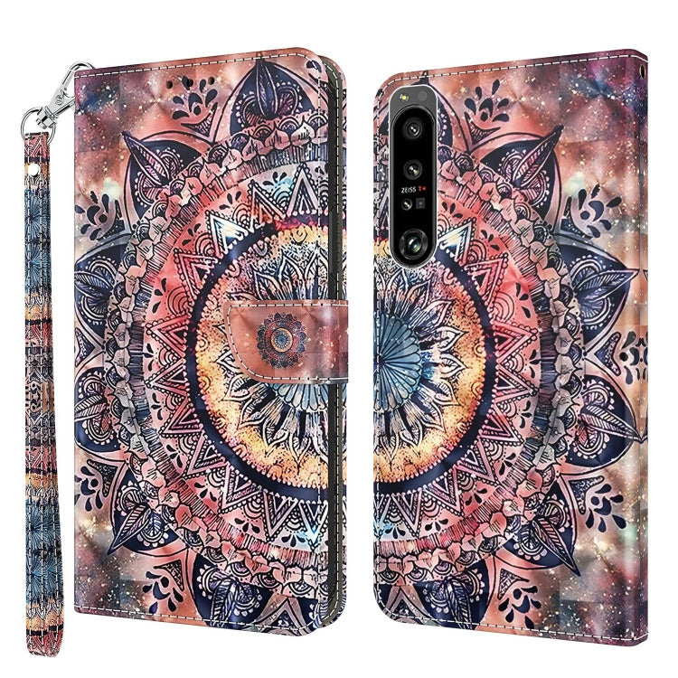 3D Painted Leather Phone Case, For Sony Xperia 1 IV, For Sony Xperia 10 IV