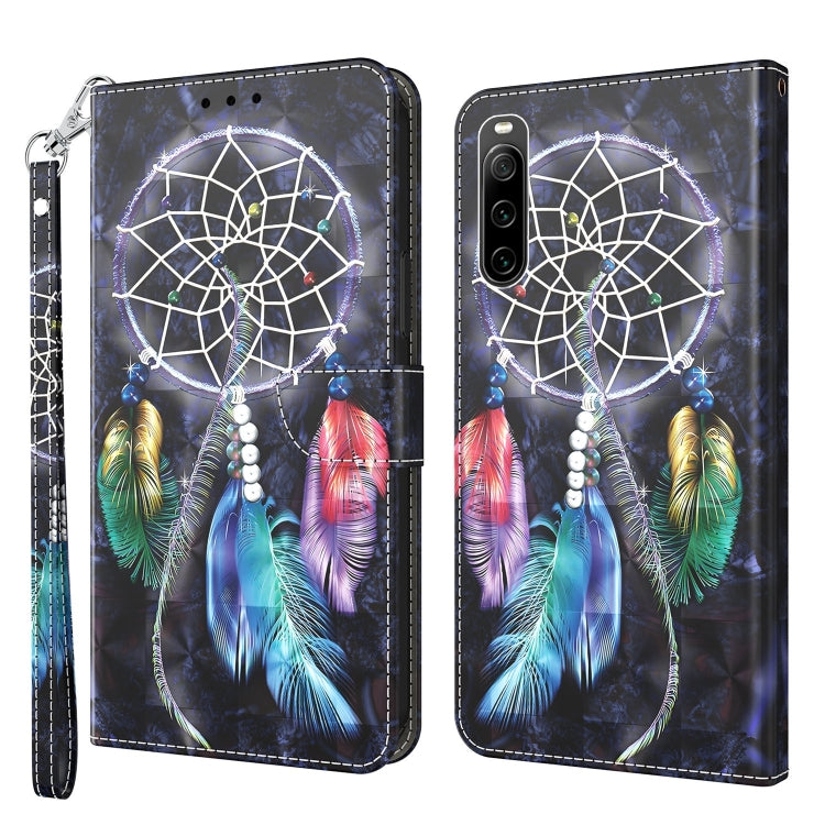 3D Painted Leather Phone Case, For Sony Xperia 1 IV, For Sony Xperia 10 IV