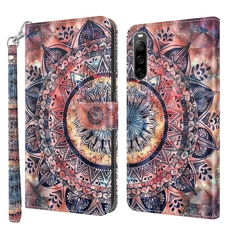 3D Painted Leather Phone Case, For Sony Xperia 1 IV, For Sony Xperia 10 IV