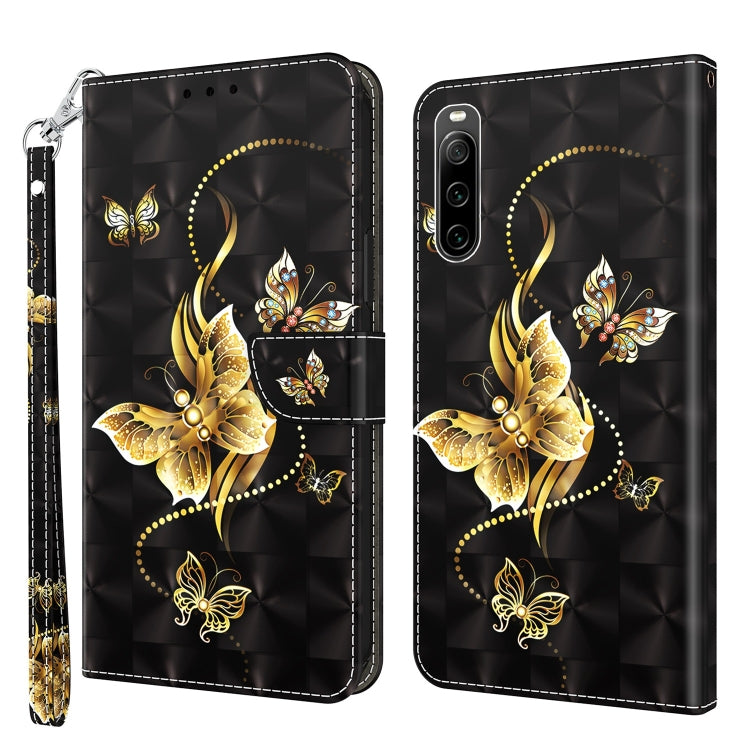 3D Painted Leather Phone Case, For Sony Xperia 1 IV, For Sony Xperia 10 IV