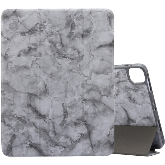 For iPad Pro 11 inch 2020 / 2018 Three-fold Marble Texture Protective Case with Pen Slot & Sleep / Screen Suction Function, For iPad Pro 11 inch 2020 / 2018