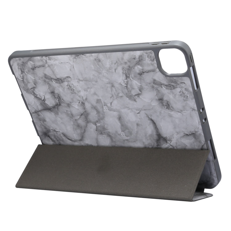 For iPad Pro 11 inch 2020 / 2018 Three-fold Marble Texture Protective Case with Pen Slot & Sleep / Screen Suction Function, For iPad Pro 11 inch 2020 / 2018