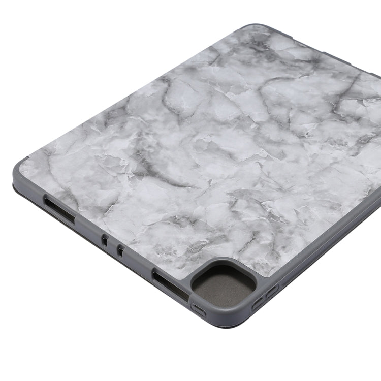 For iPad Pro 11 inch 2020 / 2018 Three-fold Marble Texture Protective Case with Pen Slot & Sleep / Screen Suction Function, For iPad Pro 11 inch 2020 / 2018