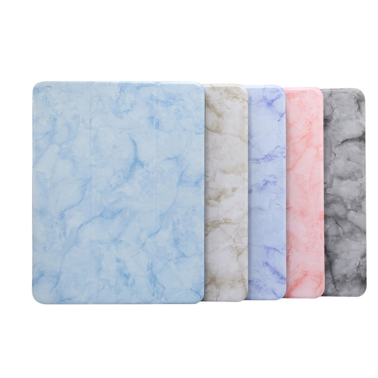 For iPad Pro 11 inch 2020 / 2018 Three-fold Marble Texture Protective Case with Pen Slot & Sleep / Screen Suction Function, For iPad Pro 11 inch 2020 / 2018