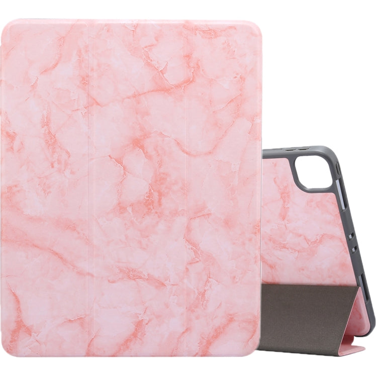 For iPad Pro 11 inch 2020 / 2018 Three-fold Marble Texture Protective Case with Pen Slot & Sleep / Screen Suction Function, For iPad Pro 11 inch 2020 / 2018