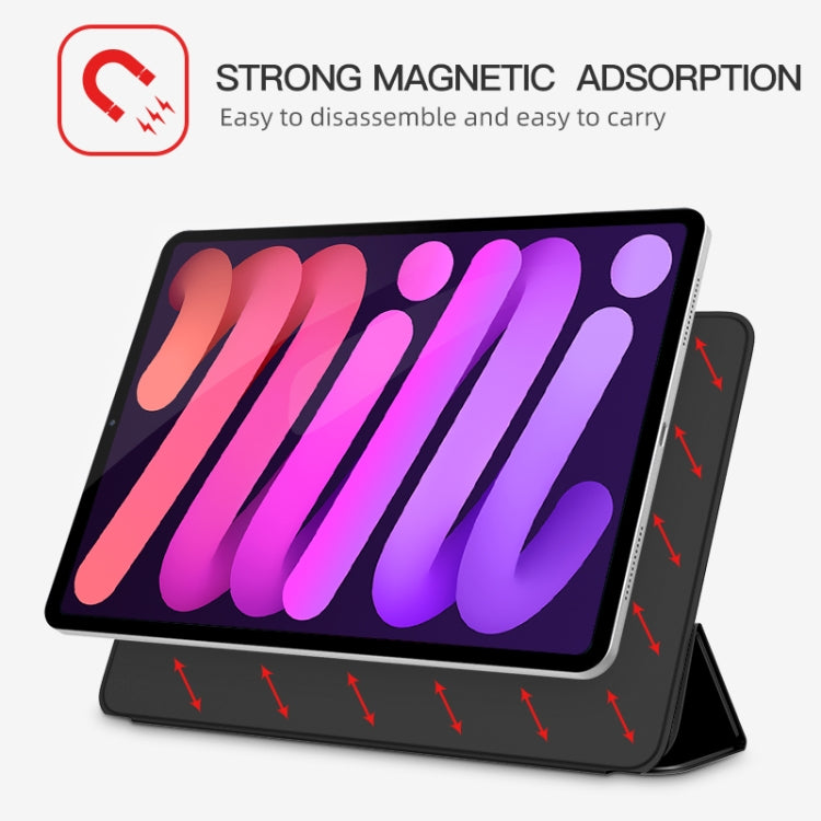 3-fold Double-sided Clip Buckle Magnetic Smart Tablet Case, For iPad mini 6 / mini 2024, For iPad 10th Gen 10.9 2022