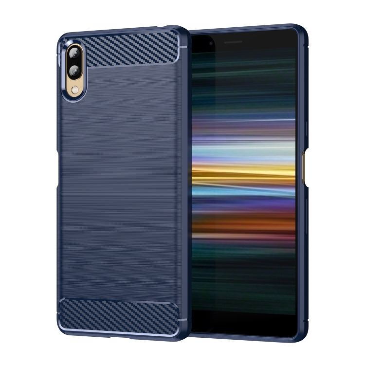 Brushed Texture Carbon Fiber TPU Phone Case, For Sony Xperia L3, For Sony Xperia XZ1, For Sony Xperia 8/8 Lite, For Sony Xperia 5 III, For Sony Xperia Pro-I