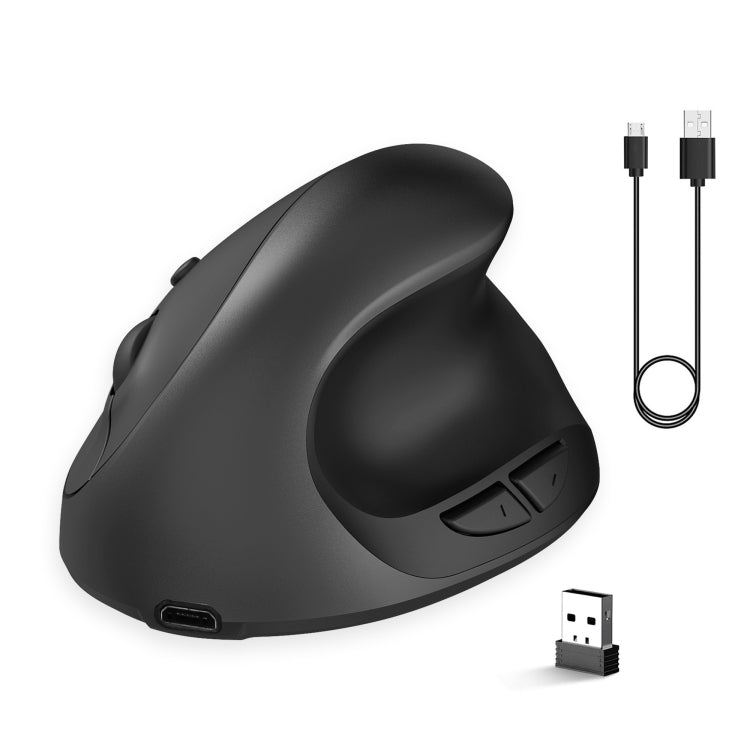 X10 2.4G Wireless Rechargeable Vertical Ergonomic Gaming Mouse, X10 Rechargeable (Black), X10 Rechargeable (Grey)