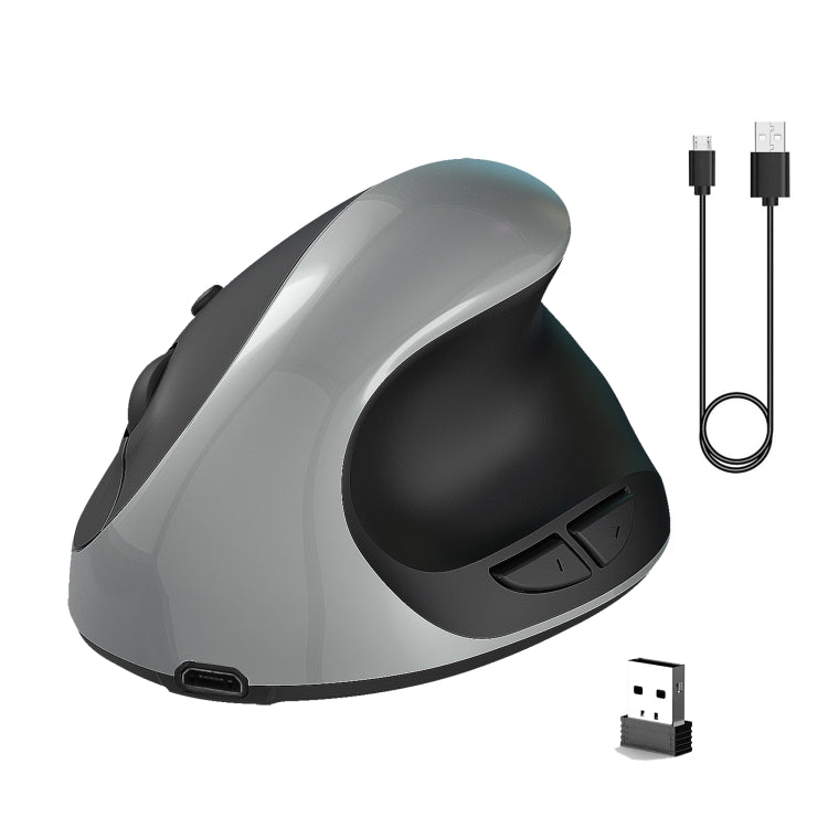 X10 2.4G Wireless Rechargeable Vertical Ergonomic Gaming Mouse, X10 Rechargeable (Black), X10 Rechargeable (Grey)