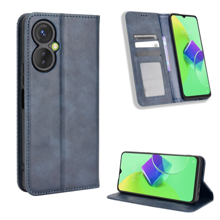 Magnetic Buckle Retro Texture Leather Phone Case, For Tecno Camon 19 Pro, For Tecno Camon 19, For Tecno Pova3, For Tecno Spark 9 Pro, For ASUS ROG Phone 6 / 6 Pro, For ASUS Zenfone 9, For Huawei nova Y90, For Cubot X50