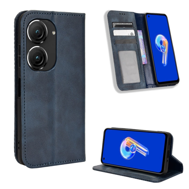 Magnetic Buckle Retro Texture Leather Phone Case, For Tecno Camon 19 Pro, For Tecno Camon 19, For Tecno Pova3, For Tecno Spark 9 Pro, For ASUS ROG Phone 6 / 6 Pro, For ASUS Zenfone 9, For Huawei nova Y90, For Cubot X50