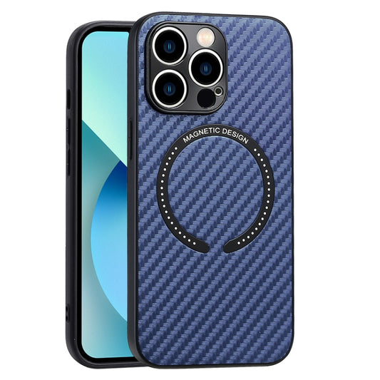 Carbon Fiber Texture MagSafe Magnetic Phone Case, For iPhone 13, For iPhone 13 Pro, For iPhone 13 Pro Max, For iPhone 12