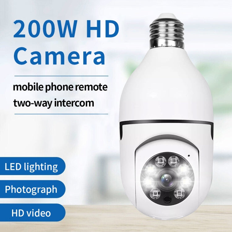 A6 2MP HD Light Bulb WiFi Camera Support Motion Detection/Two-way Audio/Night Vision/TF Card, With 16G Memory Card