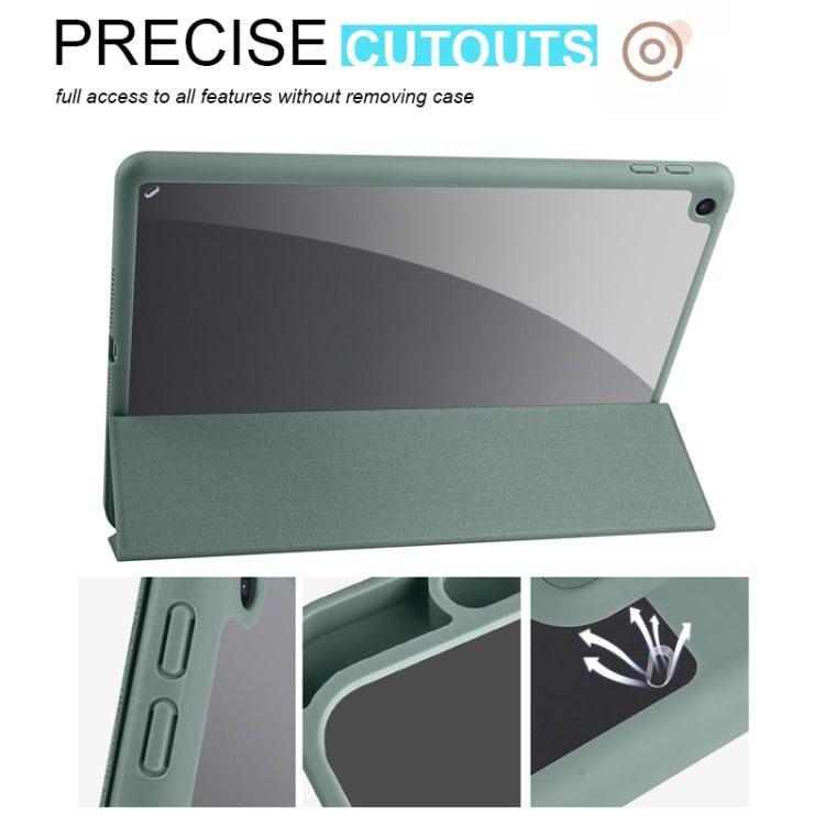 Acrylic 3-folding Smart Leather Tablet Case, For iPad 9.7 2018/2017, For iPad 10.2 2021/2020/2019, For iPad  Air 2022/2020/Pro 11 2021/2020/2018, For iPad Air 13 2024 / Pro 12.9 2022 / 2021/2020/2018