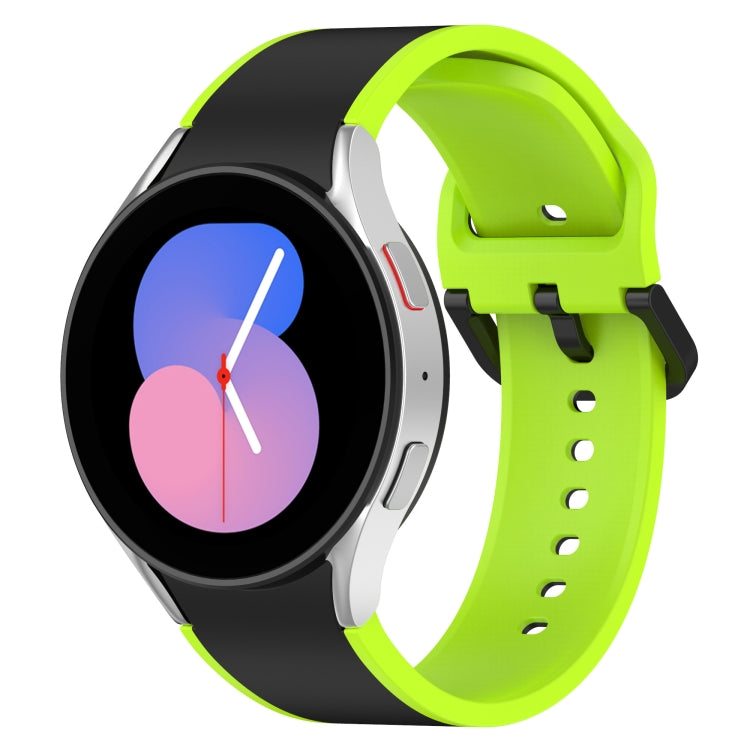 Two-color Silicone Watch Band, For Samsung Galaxy Watch4 Classic 46mm / Watch4 44mm, For Samsung Galaxy Watch4 Classic 42mm / Watch4 40mm