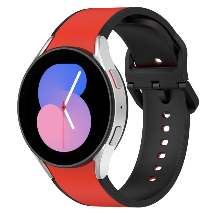 Two-color Silicone Watch Band, For Samsung Galaxy Watch4 Classic 46mm / Watch4 44mm, For Samsung Galaxy Watch4 Classic 42mm / Watch4 40mm
