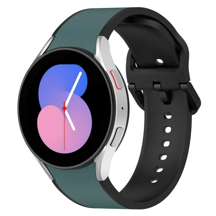 Two-color Silicone Watch Band, For Samsung Galaxy Watch5 Pro / Watch5