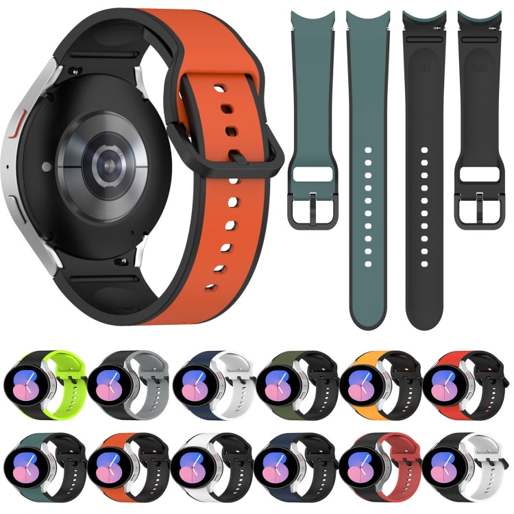 Two-color Silicone Watch Band, For Samsung Galaxy Watch5 Pro / Watch5