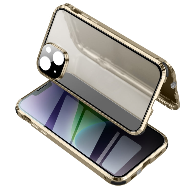 Anti-peeping Magnetic Tempered Glass Phone Case, For iPhone 14, For iPhone 14 Plus, For iPhone 14 Pro