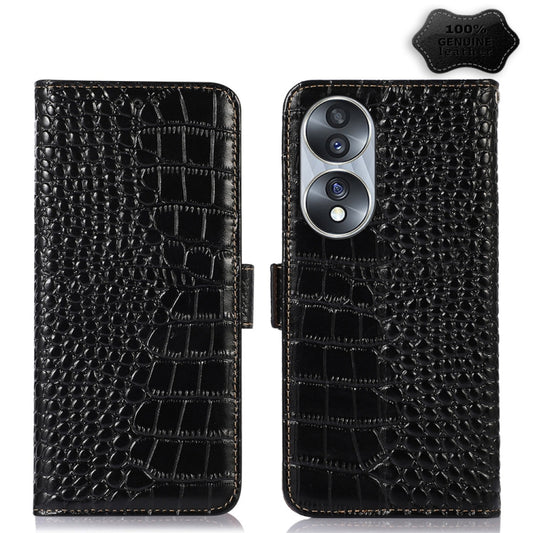 Crocodile Top Layer Cowhide Leather Phone Case, For Honor 70, For Motorola Edge 30 Lite / Edge 30 Neo, For Motorola Edge 2022, For Motorola Moto S30 Pro, For Motorola Moto X30 Pro 5G / Edge 30 Ultra 5G, For Nokia G400, For Sony Xperia 5 IV