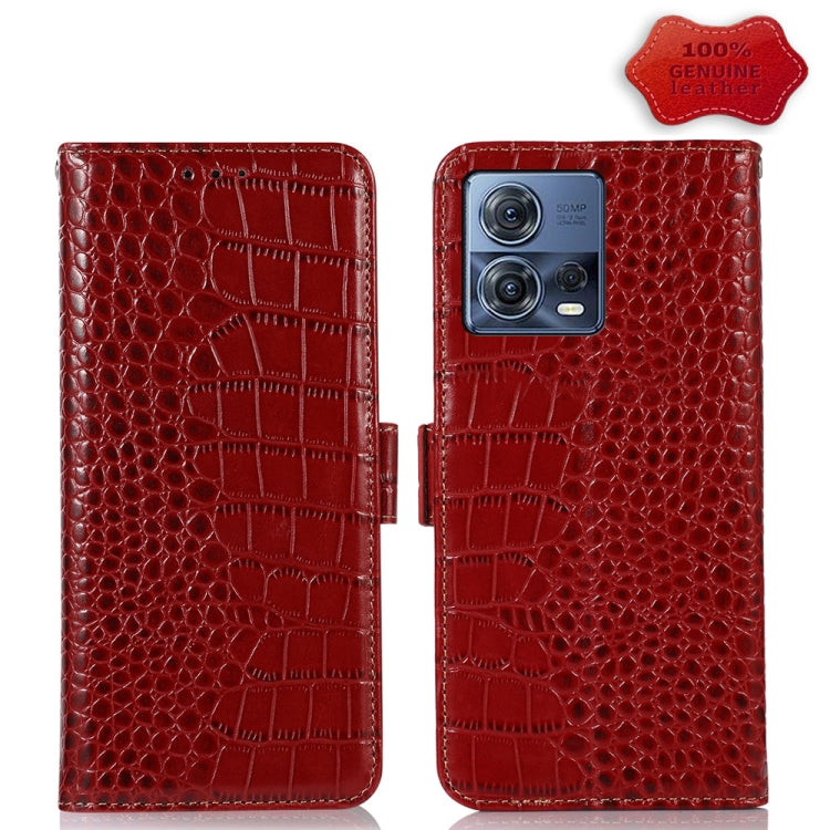 Crocodile Top Layer Cowhide Leather Phone Case, For Honor 70, For Motorola Edge 30 Lite / Edge 30 Neo, For Motorola Edge 2022, For Motorola Moto S30 Pro, For Motorola Moto X30 Pro 5G / Edge 30 Ultra 5G, For Nokia G400, For Sony Xperia 5 IV