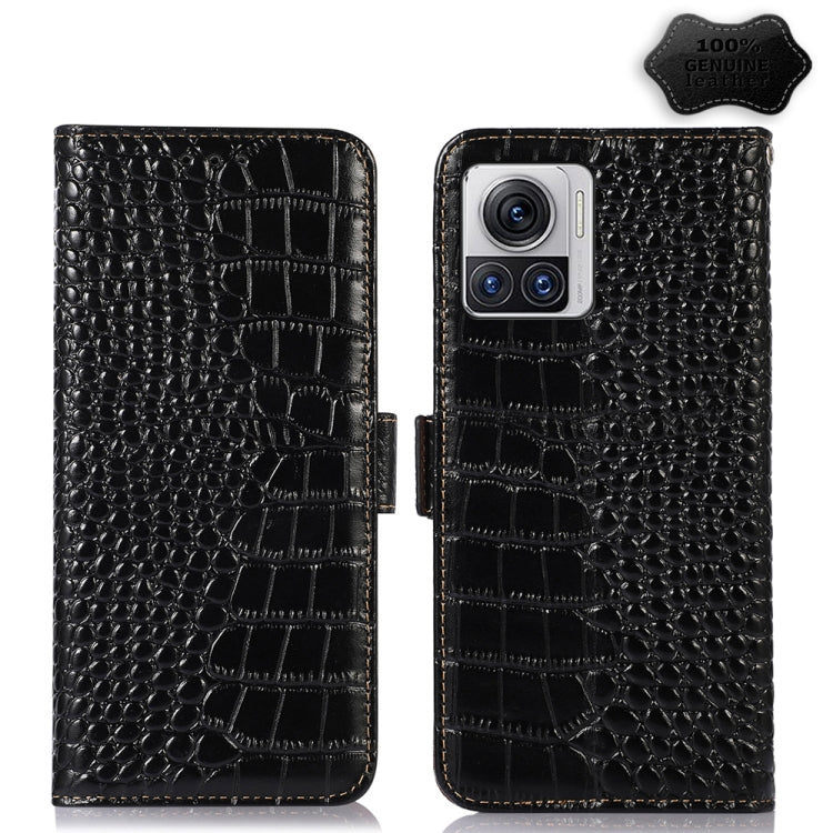 Crocodile Top Layer Cowhide Leather Phone Case, For Honor 70, For Motorola Edge 30 Lite / Edge 30 Neo, For Motorola Edge 2022, For Motorola Moto S30 Pro, For Motorola Moto X30 Pro 5G / Edge 30 Ultra 5G, For Nokia G400, For Sony Xperia 5 IV