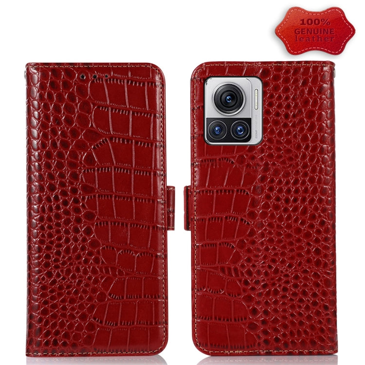 Crocodile Top Layer Cowhide Leather Phone Case, For Honor 70, For Motorola Edge 30 Lite / Edge 30 Neo, For Motorola Edge 2022, For Motorola Moto S30 Pro, For Motorola Moto X30 Pro 5G / Edge 30 Ultra 5G, For Nokia G400, For Sony Xperia 5 IV