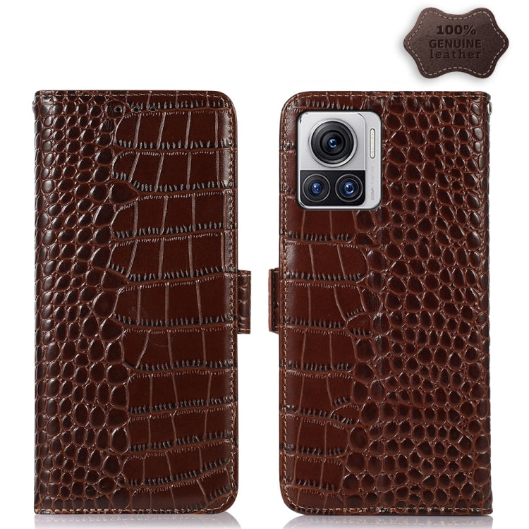 Crocodile Top Layer Cowhide Leather Phone Case, For Honor 70, For Motorola Edge 30 Lite / Edge 30 Neo, For Motorola Edge 2022, For Motorola Moto S30 Pro, For Motorola Moto X30 Pro 5G / Edge 30 Ultra 5G, For Nokia G400, For Sony Xperia 5 IV