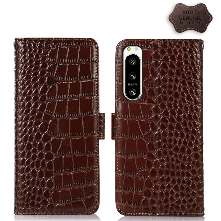 Crocodile Top Layer Cowhide Leather Phone Case, For Honor 70, For Motorola Edge 30 Lite / Edge 30 Neo, For Motorola Edge 2022, For Motorola Moto S30 Pro, For Motorola Moto X30 Pro 5G / Edge 30 Ultra 5G, For Nokia G400, For Sony Xperia 5 IV