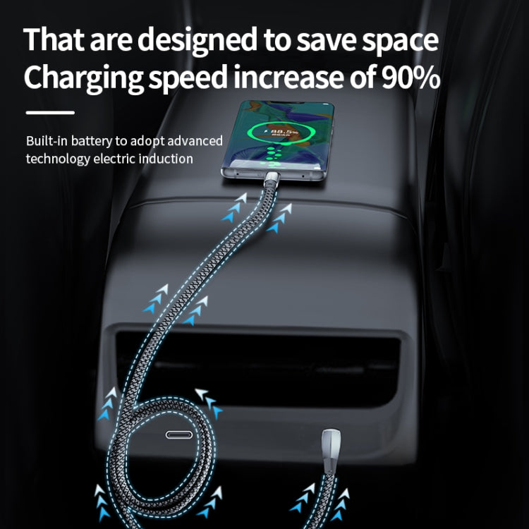 3A USB-C/Type-C to 8 Pin Elbow Fast Charge Data Cable, 3A Type-C to 8 Pin 1.2m, 3A Type-C to 8 Pin 2m