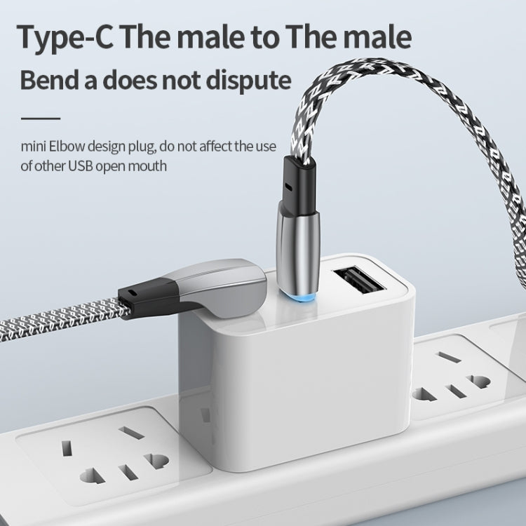 3A USB-C/Type-C to 8 Pin Elbow Fast Charge Data Cable, 3A Type-C to 8 Pin 1.2m, 3A Type-C to 8 Pin 2m