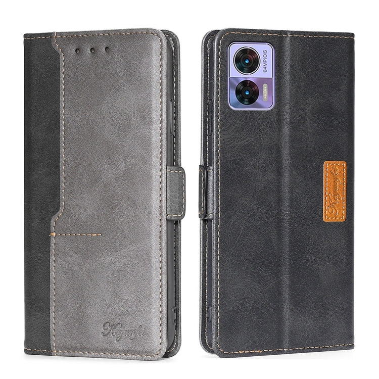 Contrast Color Side Buckle Leather Phone Case, For Motorola Edge 30 Neo, For Motorola Edge 2022, For Motorola Edge S30 Pro 5G/Edge 30 Fusion, For Motorola Edge X30 Pro 5G/Edge 30 Ultra, For Sony Xperia 5 IV