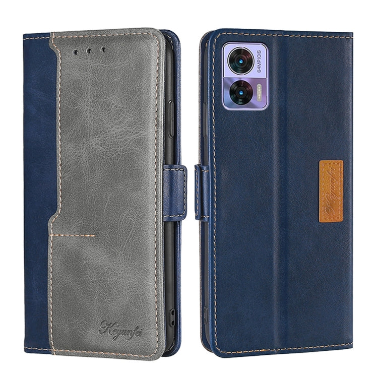 Contrast Color Side Buckle Leather Phone Case, For Motorola Edge 30 Neo, For Motorola Edge 2022, For Motorola Edge S30 Pro 5G/Edge 30 Fusion, For Motorola Edge X30 Pro 5G/Edge 30 Ultra, For Sony Xperia 5 IV