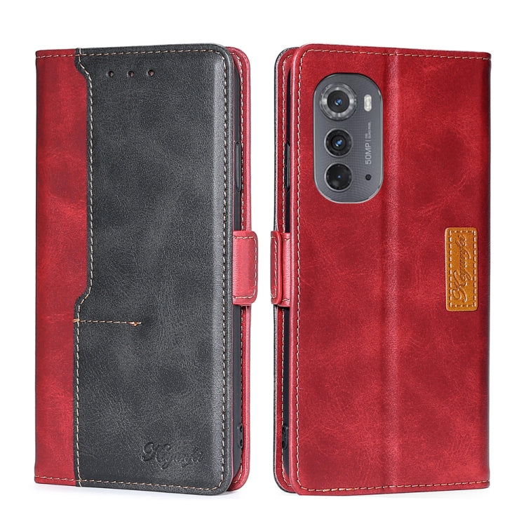 Contrast Color Side Buckle Leather Phone Case, For Motorola Edge 30 Neo, For Motorola Edge 2022, For Motorola Edge S30 Pro 5G/Edge 30 Fusion, For Motorola Edge X30 Pro 5G/Edge 30 Ultra, For Sony Xperia 5 IV