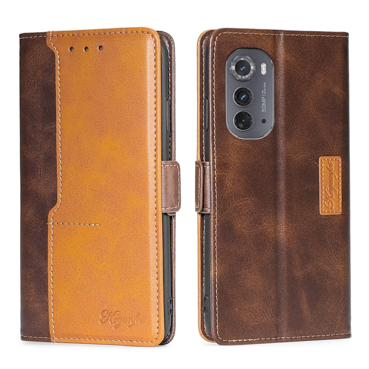 Contrast Color Side Buckle Leather Phone Case, For Motorola Edge 30 Neo, For Motorola Edge 2022, For Motorola Edge S30 Pro 5G/Edge 30 Fusion, For Motorola Edge X30 Pro 5G/Edge 30 Ultra, For Sony Xperia 5 IV