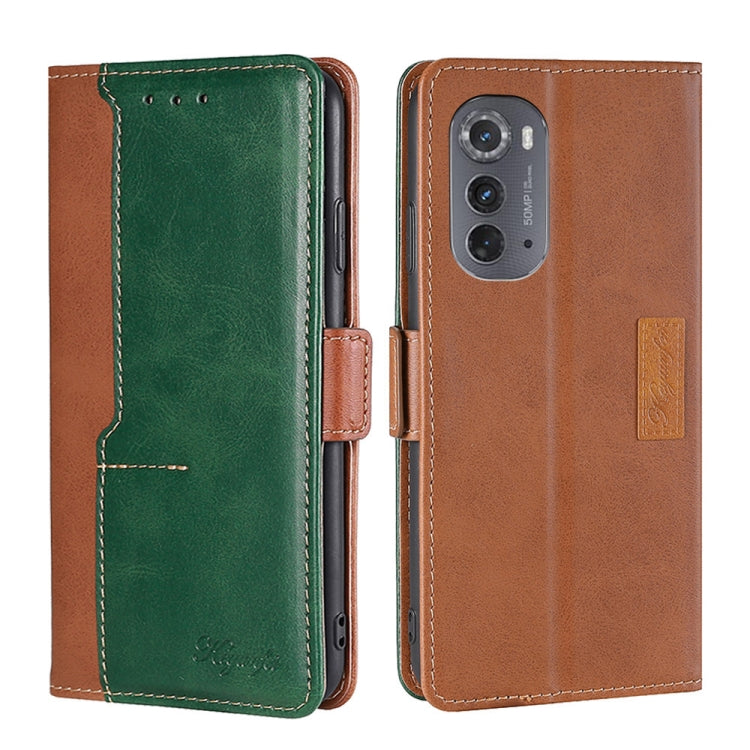 Contrast Color Side Buckle Leather Phone Case, For Motorola Edge 30 Neo, For Motorola Edge 2022, For Motorola Edge S30 Pro 5G/Edge 30 Fusion, For Motorola Edge X30 Pro 5G/Edge 30 Ultra, For Sony Xperia 5 IV