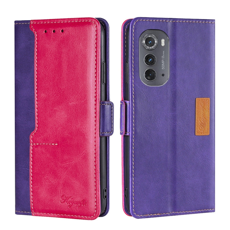 Contrast Color Side Buckle Leather Phone Case, For Motorola Edge 30 Neo, For Motorola Edge 2022, For Motorola Edge S30 Pro 5G/Edge 30 Fusion, For Motorola Edge X30 Pro 5G/Edge 30 Ultra, For Sony Xperia 5 IV