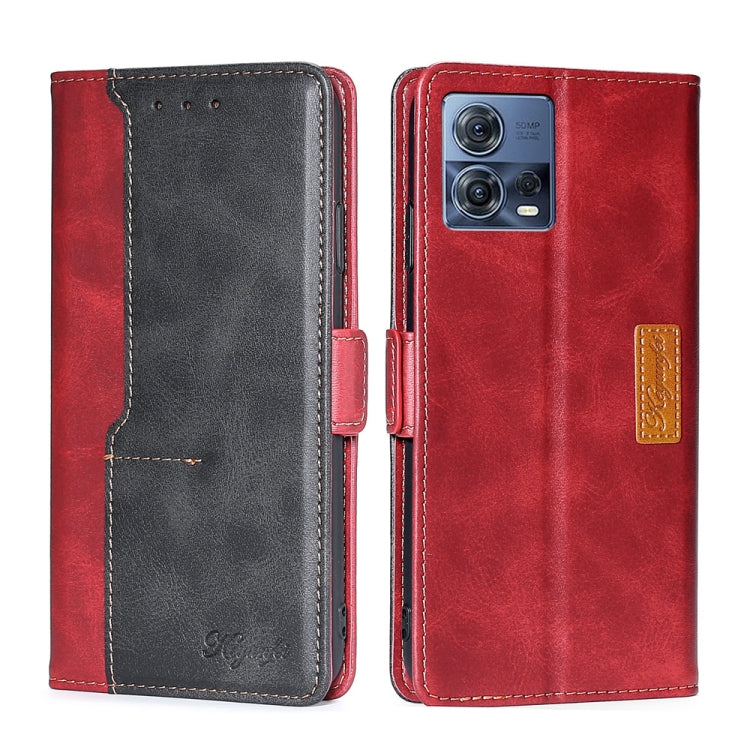 Contrast Color Side Buckle Leather Phone Case, For Motorola Edge 30 Neo, For Motorola Edge 2022, For Motorola Edge S30 Pro 5G/Edge 30 Fusion, For Motorola Edge X30 Pro 5G/Edge 30 Ultra, For Sony Xperia 5 IV