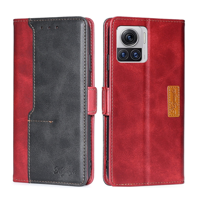 Contrast Color Side Buckle Leather Phone Case, For Motorola Edge 30 Neo, For Motorola Edge 2022, For Motorola Edge S30 Pro 5G/Edge 30 Fusion, For Motorola Edge X30 Pro 5G/Edge 30 Ultra, For Sony Xperia 5 IV