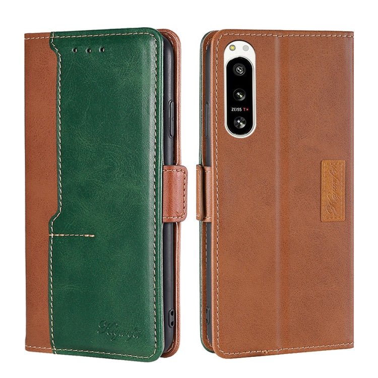 Contrast Color Side Buckle Leather Phone Case, For Motorola Edge 30 Neo, For Motorola Edge 2022, For Motorola Edge S30 Pro 5G/Edge 30 Fusion, For Motorola Edge X30 Pro 5G/Edge 30 Ultra, For Sony Xperia 5 IV