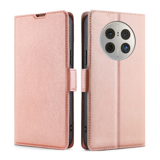 Ultra-thin Voltage Side Buckle Horizontal Flip Leather Phone Case