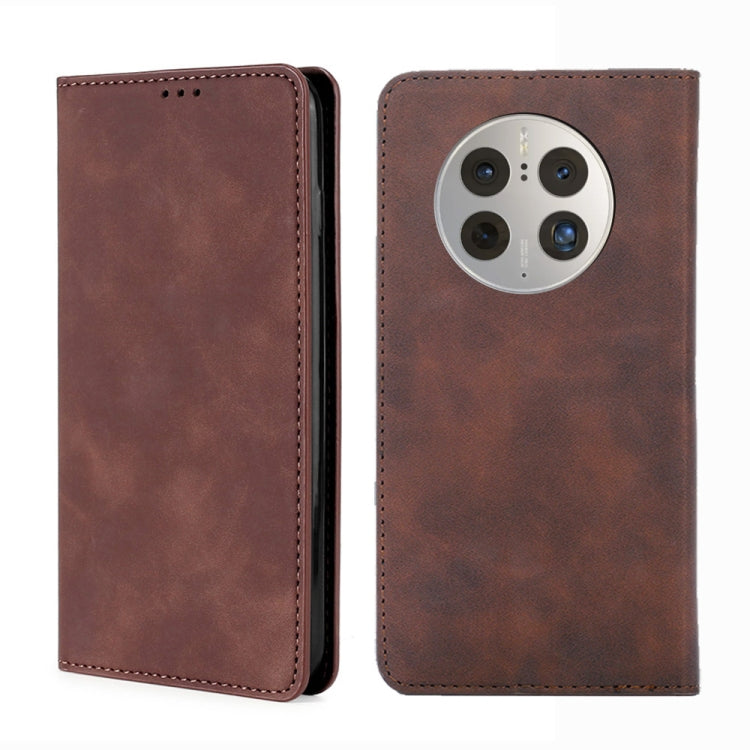 Skin Feel Magnetic Horizontal Flip Leather Phone Case, For Huawei Mate 50 Pro, For Samsung Galaxy A23e/A22e, For ZTE Blade A72 5G