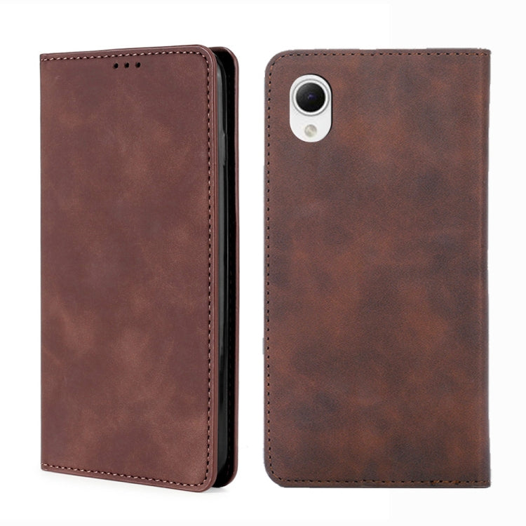 Skin Feel Magnetic Horizontal Flip Leather Phone Case, For Huawei Mate 50 Pro, For Samsung Galaxy A23e/A22e, For ZTE Blade A72 5G