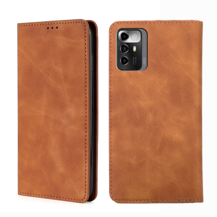 Skin Feel Magnetic Horizontal Flip Leather Phone Case, For Huawei Mate 50 Pro, For Samsung Galaxy A23e/A22e, For ZTE Blade A72 5G