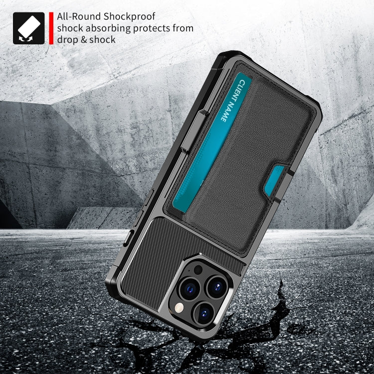 ZM02 Card Slot Holder Phone Case, For iPhone 14 Pro Max, For iPhone 14 Pro, For iPhone 14, For iPhone 14 Plus