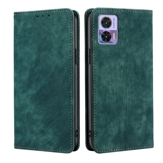 RFID Anti-theft Brush Magnetic Leather Phone Case, For Motorola Edge 30 Neo, For Motorola Edge 2022, For Motorola Edge S30 Pro 5G/Edge 30 Fusion, For Motorola Moto X30 Pro 5G / Edge 30 Ultra