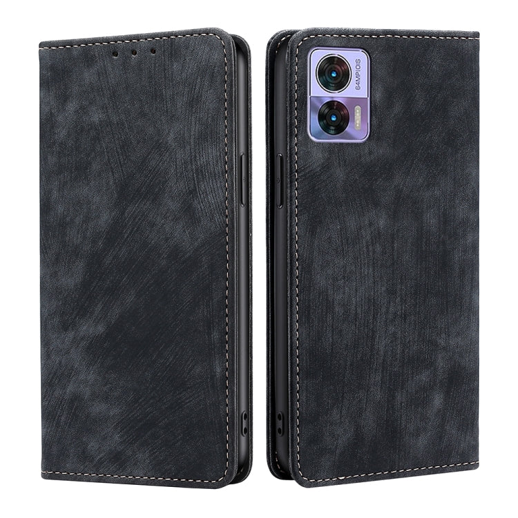 RFID Anti-theft Brush Magnetic Leather Phone Case, For Motorola Edge 30 Neo, For Motorola Edge 2022, For Motorola Edge S30 Pro 5G/Edge 30 Fusion, For Motorola Edge X30 Pro 5G/Edge 30 Ultra, For Sony Xperia 5 IV, For Huawei Mate 50