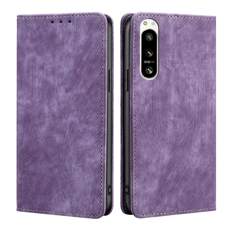 RFID Anti-theft Brush Magnetic Leather Phone Case, For Motorola Edge 30 Neo, For Motorola Edge 2022, For Motorola Edge S30 Pro 5G/Edge 30 Fusion, For Motorola Edge X30 Pro 5G/Edge 30 Ultra, For Sony Xperia 5 IV, For Huawei Mate 50