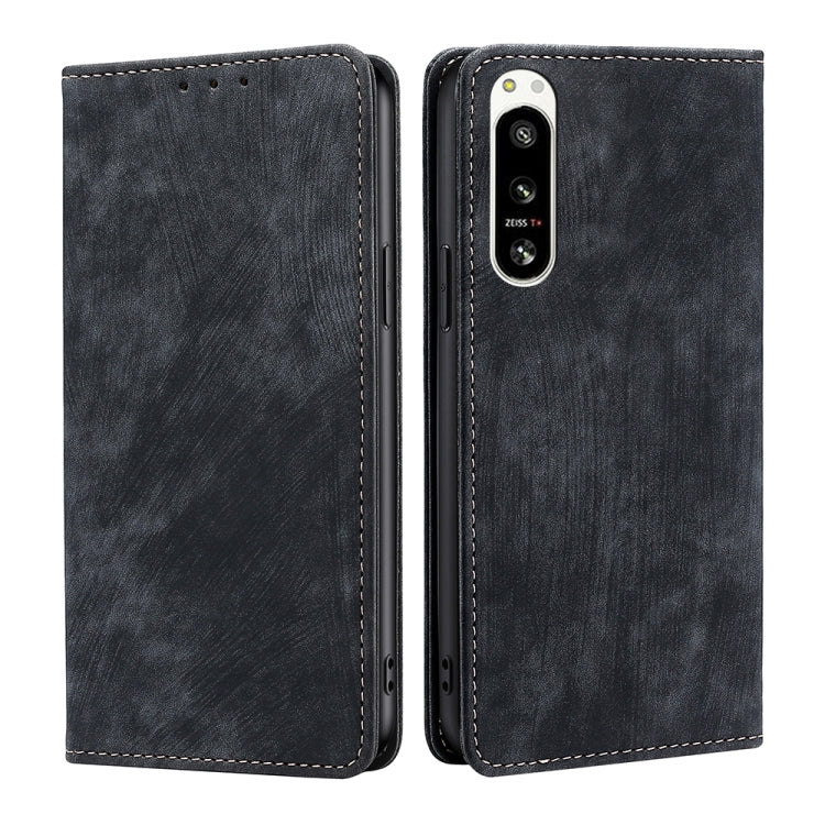 RFID Anti-theft Brush Magnetic Leather Phone Case, For Motorola Edge 30 Neo, For Motorola Edge 2022, For Motorola Edge S30 Pro 5G/Edge 30 Fusion, For Motorola Edge X30 Pro 5G/Edge 30 Ultra, For Sony Xperia 5 IV, For Huawei Mate 50