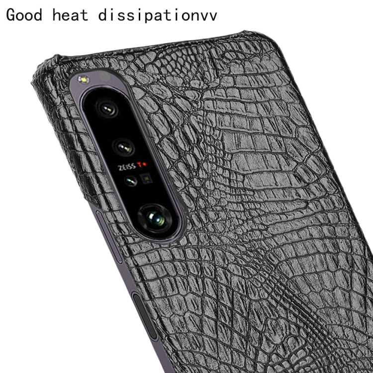 Shockproof Crocodile Texture PC + PU Case, For Sony Xperia 1 IV, For Sony Xperia 10 IV, For Sony Xperia Ace III, For Microsoft Surface Duo 2